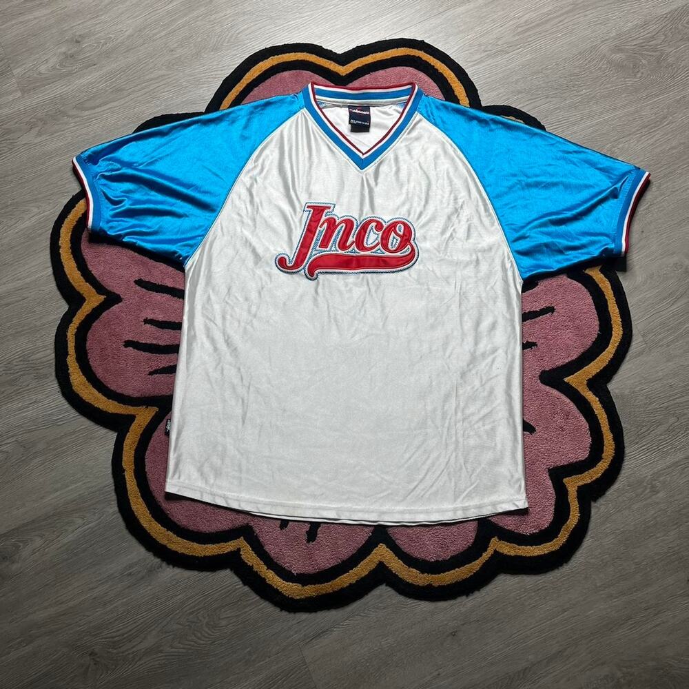 Vintage Y2K Jnco Sport Embroidered Chest Logo Pullover Jersey Size Medium